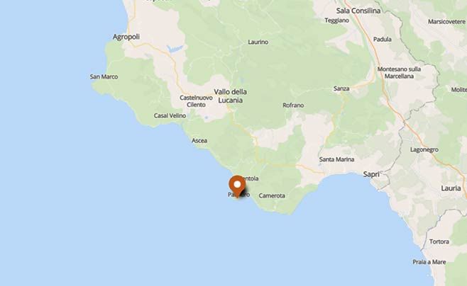 Capo Palinuro in moto - Mappa