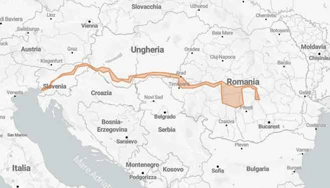 Transfagarasan e Transalpina la via più veloce per arrivare - Mappa