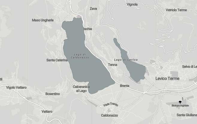 Le magie del Trentino: lago di Caldonazzo e lago di Levico - Mappa minitour