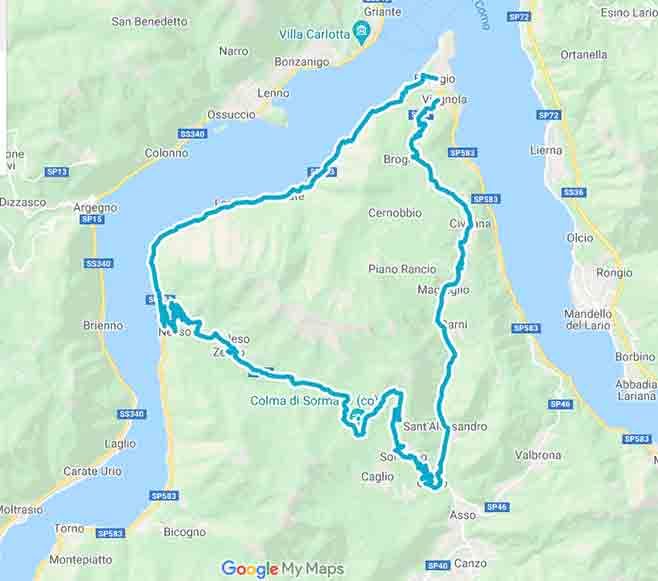 Le strade italiane più belle da percorrere in Lombardia - Mappa minitour