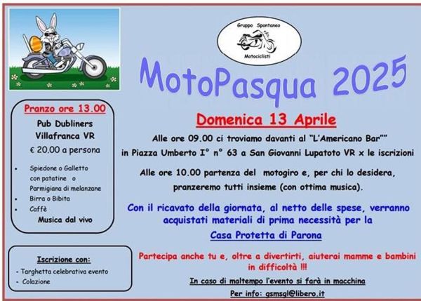 Motoraduni MOTOPASQUA 2025