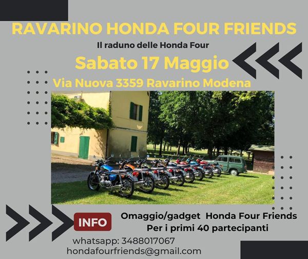 Motoraduni RAVARINO HONDA FOUR FRIENDS