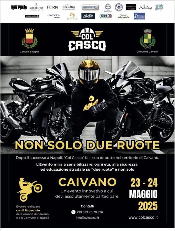 Motoraduni COL CASCO A CAIVANO