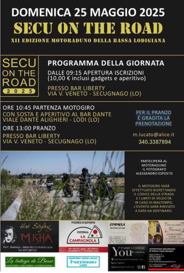 Motoraduni SECU ON THE ROAD