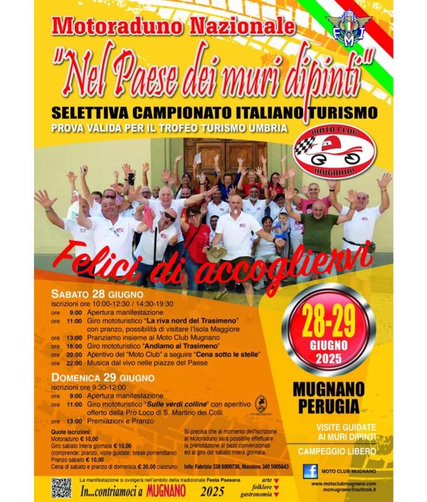 Motoraduni MOTORADUNO NAZIONALE NEL PAESE DEI MURI DIPINTI