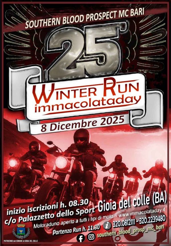 Motoraduni 25° Winter Run immacolataday