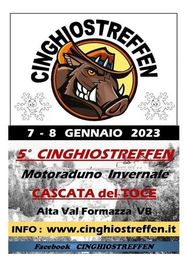 Motoraduni 8° CINGHIOSTREFFEN Alta Val Formazza Cascata del Toce