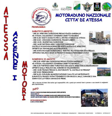 Programma motoraduno MOTORADUNO NAZIONALE CITTA' di ATESSA
