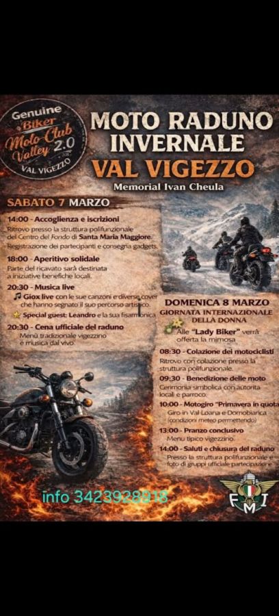 Motoraduni MOTO RADUNO INVERNALE VAL VIGEZZO 