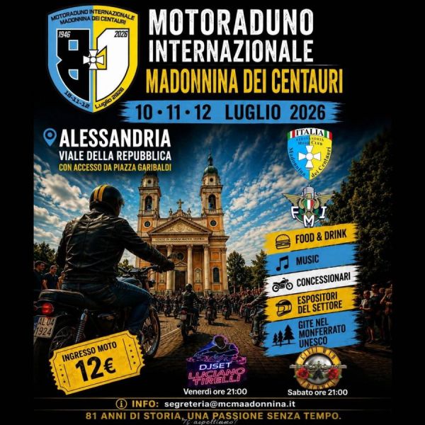 Motoraduni 81° MOTORADUNO NAZIONALE MADONNINA DEI CENTAURI