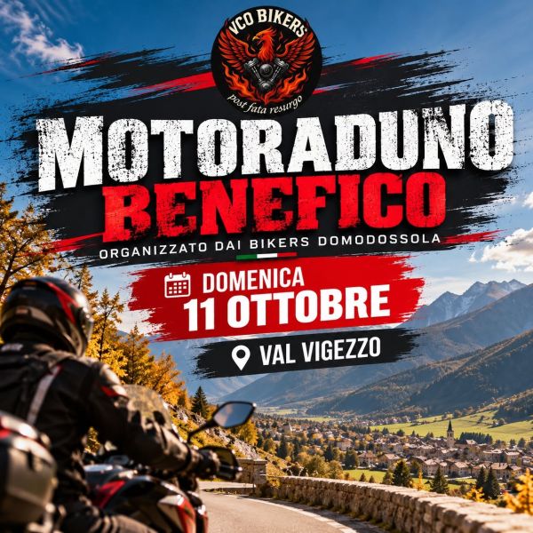 Motoraduni Motoraduno Benefico by Bikers Domodossola in Val Vigezzo
