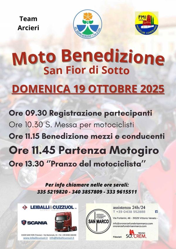 Motoraduni Moto Benedizione San Fior di sotto