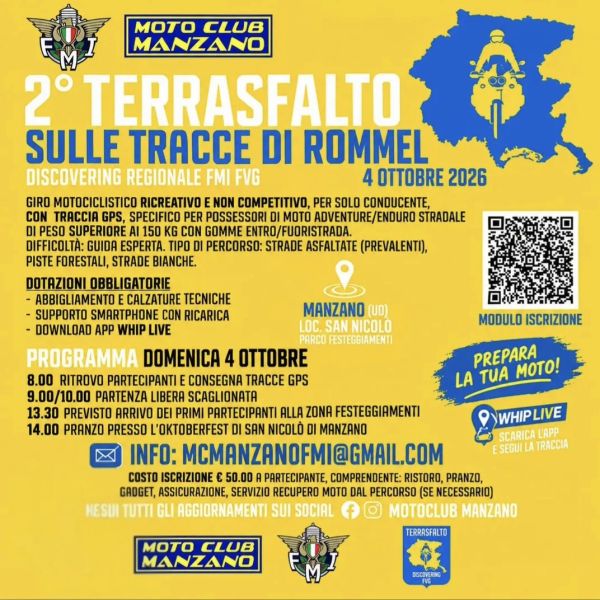 Motoraduni Terra Asfalto, Sulle tracce di Rommel