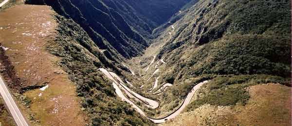 Strade: Serra do Rio do Rastro: la strada SC-390