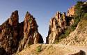 Foto 1 La strada D81 in Corsica tra le rocce dei Calanchi di Piana