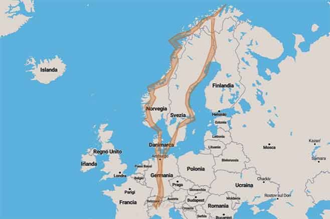 L'avventurosa via norvegese che porta a NordKapp - Mappa