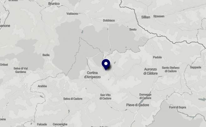 Dolomiti: tour in moto al Passo Tre Croci - Mappa