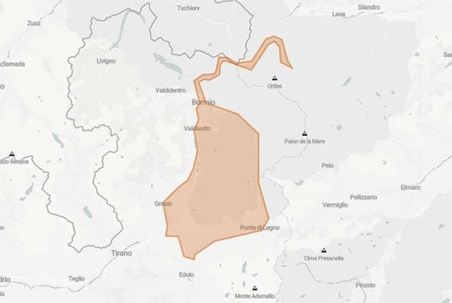 Passo dello Stelvio in un tour in moto molto spettacolare - Mappa