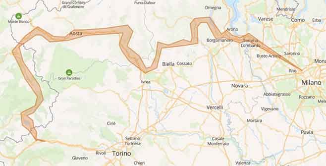 Col de l'Iseran in moto sul passo stradale più alto d'Europa - Mappa