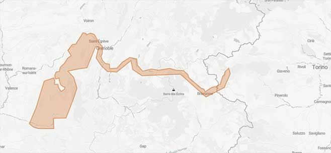 Mototour tra gli spettacolari canyons del Vercors in Francia - Mappa