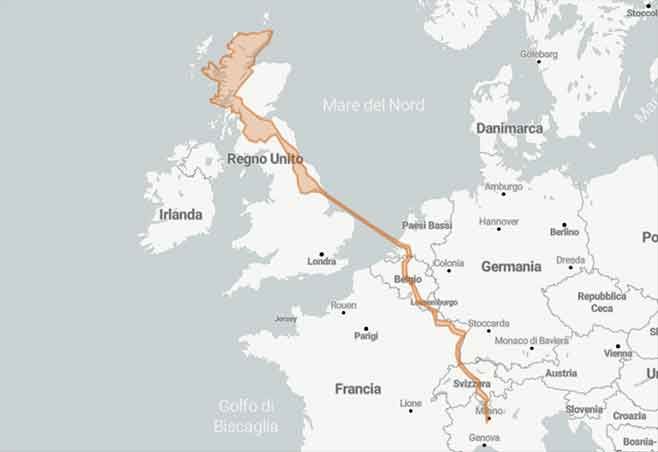 Scozia Grand Tour tra Highlands, North Coast e isola di Skye - Mappa