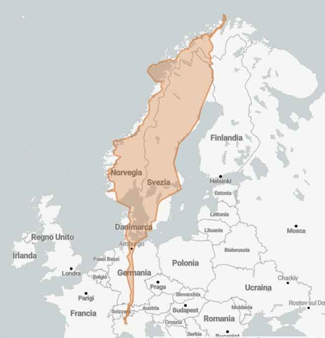 Capo Nord tra fiordi spettacolari e curve mozzafiato - Mappa