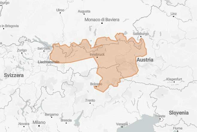 La Strada tedesca delle Alpi la mitica Deutsche Alpenstrasse - Mappa