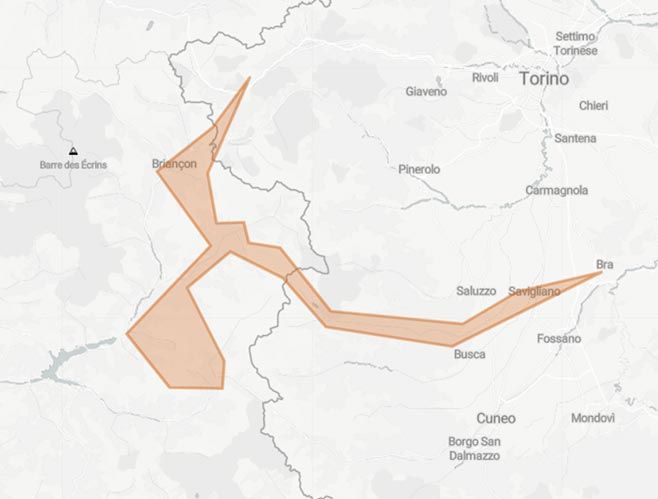 20.000 pieghe tra le sterrate delle Hautes Alpes in Francia - Mappa
