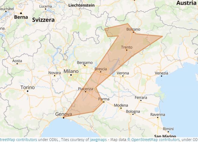 Da Genova alle Dolomiti in un viaggio dalle 10.000 curve - Mappa