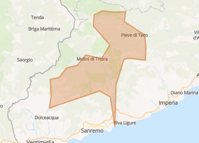 Valle Argentina in moto - Mappa