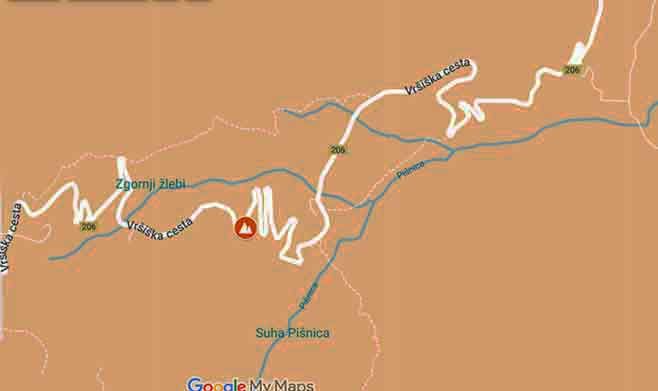 Valichi della Slovenia il mitico passo del Vršič in moto - Mappa