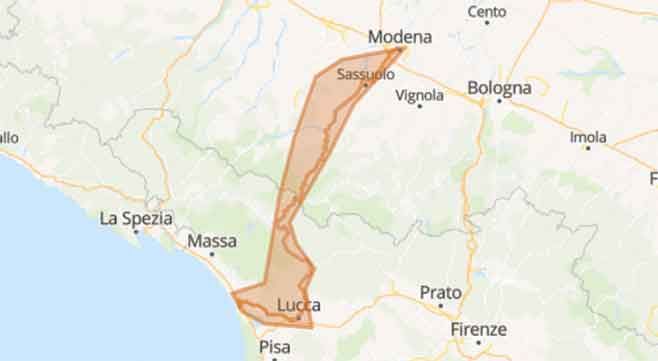 L'Antica Via dei Conquistatori sulla Dorsale appenninica - Mappa